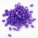 Set van 100 stuks kleurrijke vogelpootringen van 8 mm Kunststof clips voor het ringen van duiven, papegaaien en pluimvee Vogelidentificatietags 9