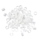 Set van 100 stuks kleurrijke vogelpootringen van 8 mm Kunststof clips voor het ringen van duiven, papegaaien en pluimvee Vogelidentificatietags 3