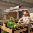 Set van 12 LED kweeklampen 105 cm 240 W Verbindingskabels en metalen houders Rode en blauwe diodes Voor hydroponie en plantenvermeerdering 5