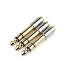 Set van 2 adapters jack 6,35 mm mannelijke naar 3,5 mm vrouwelijke Adapter voor het aansluiten van hoofdtelefoons met een 3,5 mm connector op een 6,35 5
