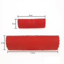 Set van 2 rubberen rollen 9 x 3 cm en 13 x 4 cm voor houtimitatie Verfrollers voor decoratief reliëfwerk Wanddecoraties en doe-het-zelfprojecten 2
