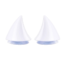 Set van 2 siliconen helmhoorns, schattige decoraties met zuignap, verwijderbare offroad helmaccessoires, unisex decoratie zonder schade 8