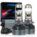 Set van 2 stuks LED autolampen 9006 80 000 lm 300 W Mini projectorlens Externe driver 6000 K Wit licht Voor autokoplampen 1