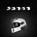 Set van 2 X1 motorfiets intercoms met zachte microfoon Bluetooth 5.0 IPX6 17 uur batterijduur voor integraal- en rallyhelmen 3