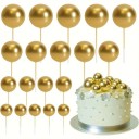 Set van 20 taartdecoraties Kleurrijke ballen Schuimdecoraties voor verjaardagen en feesten Vrolijke decoratie voor snoep 9