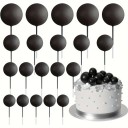 Set van 20 taartdecoraties Kleurrijke ballen Schuimdecoraties voor verjaardagen en feesten Vrolijke decoratie voor snoep 1