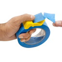 Set van 3 tape dispensers met snijder Schilderaccessoires Gele tool voor verpakkingsbanden Meerdere maten Eenvoudig snijden Efficiënt werken 5