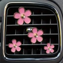 Set van 4 kleurrijke autodecoraties, bloemenluchtverfrissers, madeliefjes, ventilatorclips, aromatherapie, auto-interieur 1