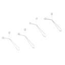 Set van 4 onzichtbare metalen taillebandjes met verstelbare knoopsluiting, accessoires voor jeans, broeken en rokken. Maataanpassing 3