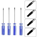 Set van 4 precisie Torx-schroevendraaiers T6 T8 T9 T10 met antisliphandgreep voor het repareren van elektronica, telefoons, laptops en gamecontrollers 2