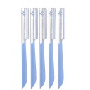 Set van 5 scheermesjes voor het vormen van wenkbrauwen, precisietrimmer van 13 cm met beschermkap voor het modelleren van wenkbrauwen en fijne haartjes 3