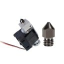 Set van 5 stuks geharde stalen spuitmonden 0,8 mm M6 voor filament 1,75 mm Snelle afdruk van grote delen Stevige vervangende spuitmonden 2