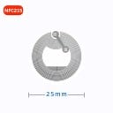 Set van 50 NFC-chipstickers in rol, zelfklevend met een geheugen van 504 bytes en herschrijfbaar meer dan 100.000 keer met een diameter van 25 mm 2