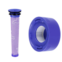 Set van 6 Stuks Voor-motorfilters en 3 Stuks Na-motor HEPA-filter voor Dyson V7 V8 Animal Absolute Carbon Fiber 3