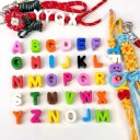 Set van acryl kralen 20 mm letters A–Z met 6 mm gat 26 stuks Grote kralen voor het maken van sieraden Armbanden kettingen decoratieve 1