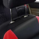 Set van autostoelhoezen voor 5 zitplaatsen 9 stuks Universele gestikte hoezen van kunstleer met PE-schuim voor voor- en achterstoelen 16