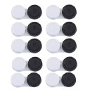 Set van contactlensdoosjes 10 stuks maat 5,5 x 1,4 cm plastic gekleurde doosjes met aanduiding L en R voor dagelijks gebruik 4