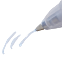 Set van merkpennen voor de huid 2 stuks 15,5 cm Witte pen voor nauwkeurige markering van wenkbrauwen, lippen en lijnen voor het aanbrengen van make-up 1