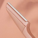 Set van opvouwbare mesjes voor wenkbrauwen 3 stuks gekleurde haartrimmers 15 cm met beschermkap voor het vormen van wenkbrauwen 4