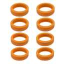 Set van siliconenhoezen voor koffiewielen 5 x 1,4 cm 8 stuks Beschermhoezen voor bagagewielen Geluidsdempende hoezen voor de bescherming 5