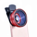 Set van voorzetlenzen voor mobiel 2-in-1 Groothoek 0,45x en macro 12,5x met universele clip voor iPhone en Android 4