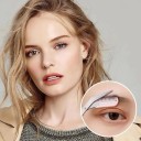 Set voor het bijwerken van wenkbrauwen 3-in-1 roze schaar met kam en mes 12,8 cm en 10,5 cm voor het bijwerken van wenkbrauwen 3