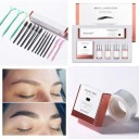 Set voor het lamineren van wenkbrauwen met keratine Compleet brow lift kit reinigingsmiddel fixerende en voedende verzorging borstels kammen folie 5