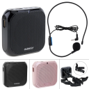 Set zur Sprachverstärkung mit Mikrofon und Lautsprecher Tragbarer Sprachverstärker mit Gürtel 18650 Batterie und USB-Ladekabel 1
