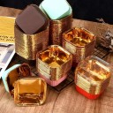 Seta 50 de bucăți de cutii de copt colorate cu capac 9 × 6,5 × 3,5 cm pentru brioșe, budinci și deserturi, copt rezistent fără tavă 4