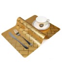 Sets de sous-assiettes métalliques avec ornements 6 pièces 9