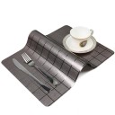 Sets de sous-assiettes métalliques avec ornements 6 pièces 12
