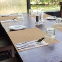 Sets de sous-verres en toile de jute 4 pcs 4