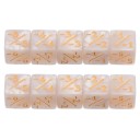 Setti 10 kpl laskentapeliä varten tarkoitettuja noppia 1,6 x 1,6 x 1,6 cm Akryyli Plus Miinus Lautapeleihin ja lasten matematiikan 7