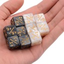 Setti 10 kpl laskentapeliä varten tarkoitettuja noppia 1,6 x 1,6 x 1,6 cm Akryyli Plus Miinus Lautapeleihin ja lasten matematiikan 3