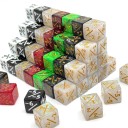 Setti 10 kpl laskentapeliä varten tarkoitettuja noppia 1,6 x 1,6 x 1,6 cm Akryyli Plus Miinus Lautapeleihin ja lasten matematiikan 4