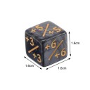 Setti 10 kpl laskentapeliä varten tarkoitettuja noppia 1,6 x 1,6 x 1,6 cm Akryyli Plus Miinus Lautapeleihin ja lasten matematiikan 5