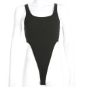 Sexy bodysuit voor dames zwart 1