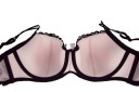 Sexy dames bh met bloemen en strikken - Zwart 7