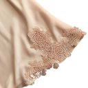 Sexy dames nachthemd met kant Effen losse huisondergoed met V-hals Comfortabel elastisch materiaal Polyester Spandex 2