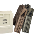 Sgabello portatile in plastica leggera 29 x 20 x 23,5 cm Apertura delle gambe 27 x 31 cm Sgabello portante per sedersi e stare in piedi Per uso domestico e all'aperto 5