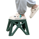 Sgabello portatile in plastica leggera 29 x 20 x 23,5 cm Apertura delle gambe 27 x 31 cm Sgabello portante per sedersi e stare in piedi Per uso domestico e all'aperto 8