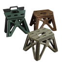 Sgabello portatile in plastica leggera 29 x 20 x 23,5 cm Apertura delle gambe 27 x 31 cm Sgabello portante per sedersi e stare in piedi Per uso domestico e all'aperto 2