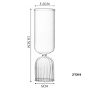 Shampanjalasi 210 ml kirkasta lasia korkeus 18,5 cm halkaisija 5,6 cm koristeellinen lasiflöyti kuohuviinille ja proseccolle juhlapuheisiin 2