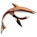 Shark-Shaped Guitar Capo 11x10.8 cm Zinc Alloy Electroplated Neutral Colour with Storage Bag for Acoustic and Electric Guitar 5