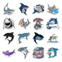 Shark Stickers 50/100 pcs 4