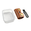 Shaving Head 4.7 x 1.9 cm Thread M5 0.4 cm Roller Double Half Blade Universal Replacement Head with Leather Case 6