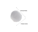 Shell Mini Jewellery Box for Ring or Earrings 6.5 × 5.5 × 3.2 cm Velvet Coloured Gift Box for Jewellery 7