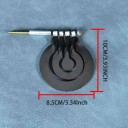 Shooting Pendulum Metal Target 8.5 x 10 cm Thickness 3 mm Nail Suspension With Three Circles Shooting Accuracy Training 3