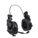 Shooting Tactical Ear Protectors with Microphone Under Tactical Helmet Noise-Cancelling Headphones Adjustable Size Compatible with Communication Systems 1