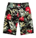 Shorts d'été pour couples avec fleurs 3